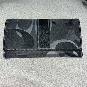 Coach wallet with check book cover